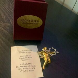 Golden Cupid w/ arrow Broach